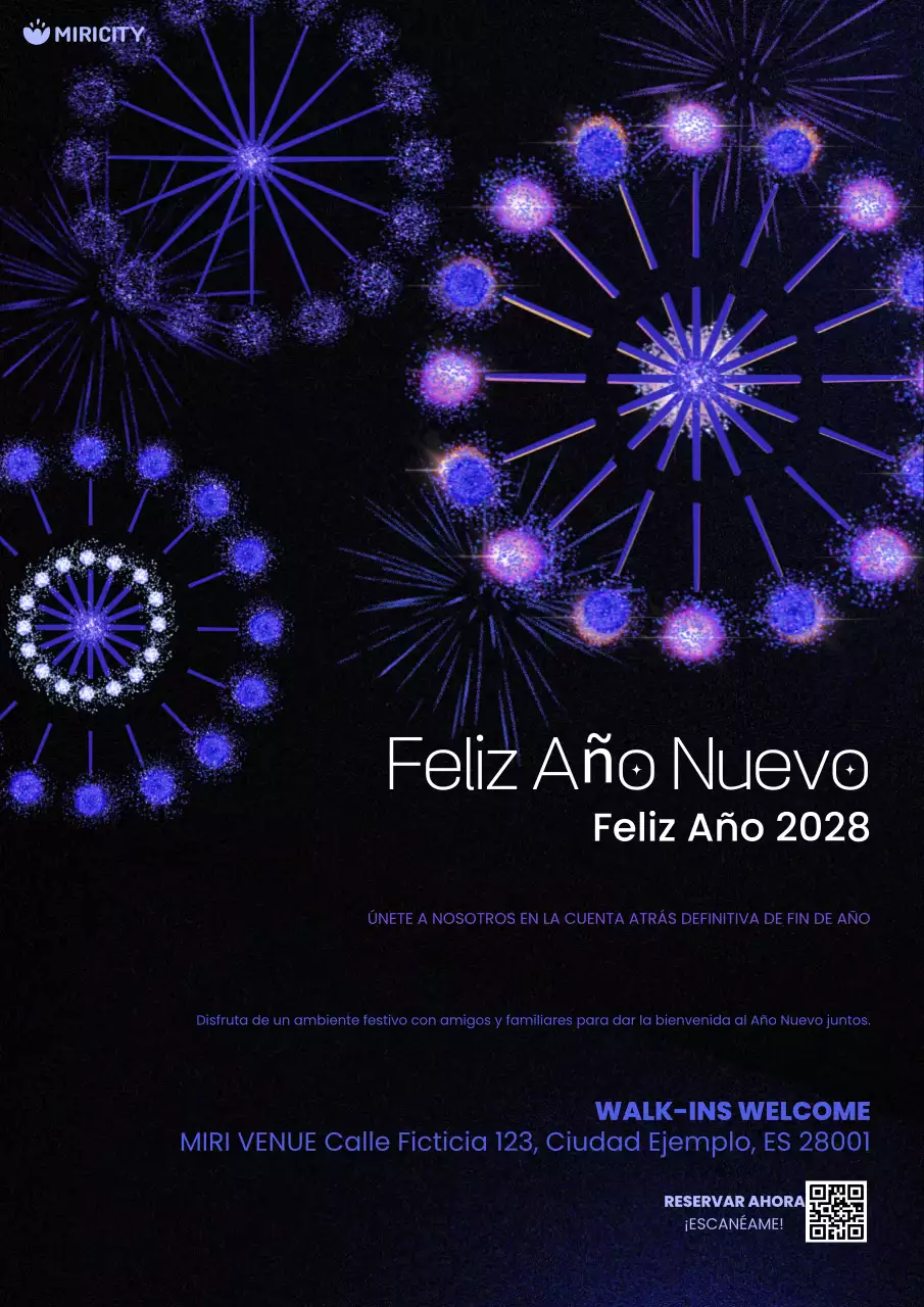 invitación de celebración festiva morada