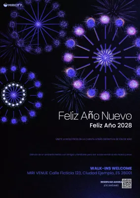 invitación de celebración festiva morada