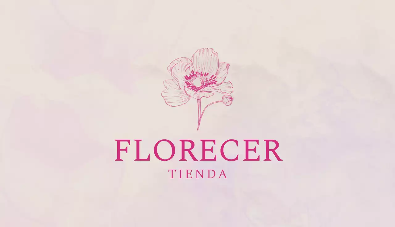 tarjeta de visita elegante rosa