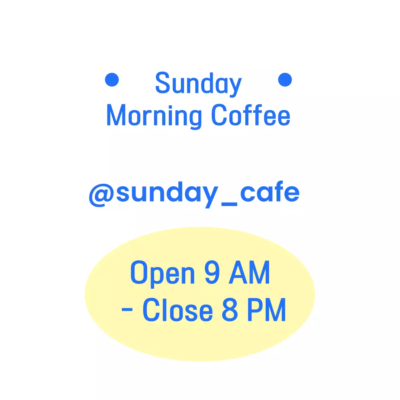 Logo kopi sederhana berwarna biru