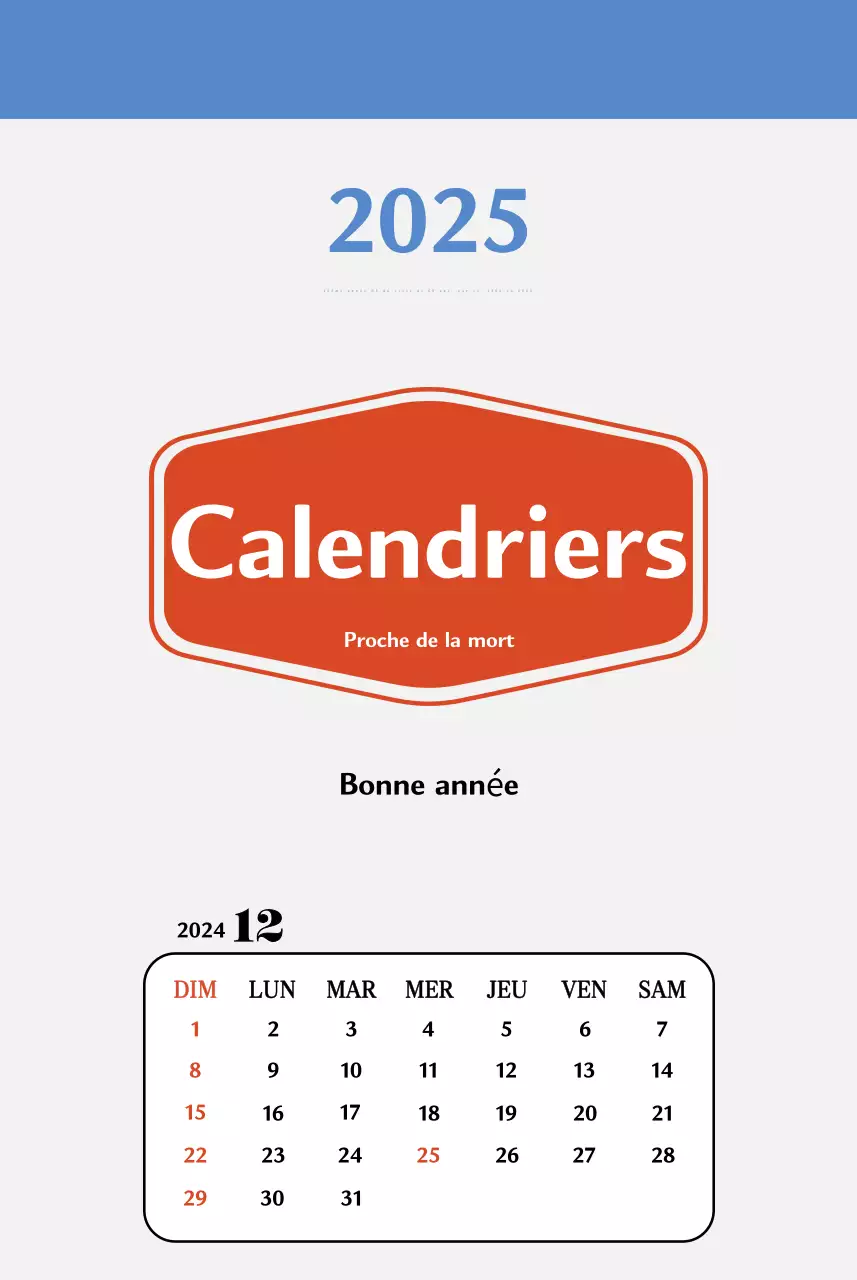 Calendrier de mémoire rétro en rouge