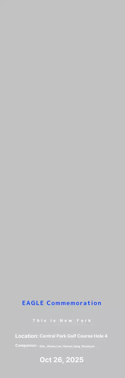 Blue Basic Golf Commemorative