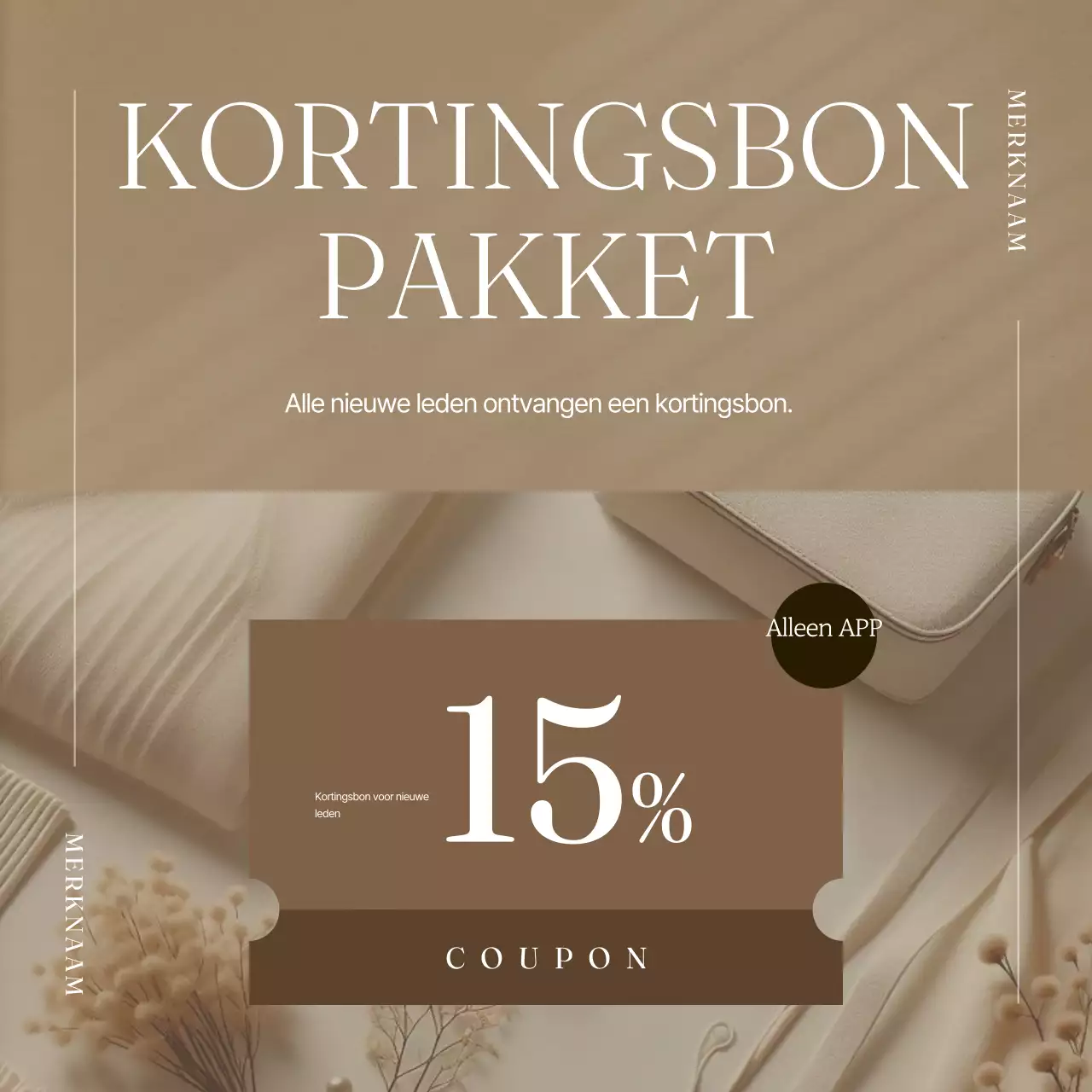 Promoot een modern herfstmerk in bruin