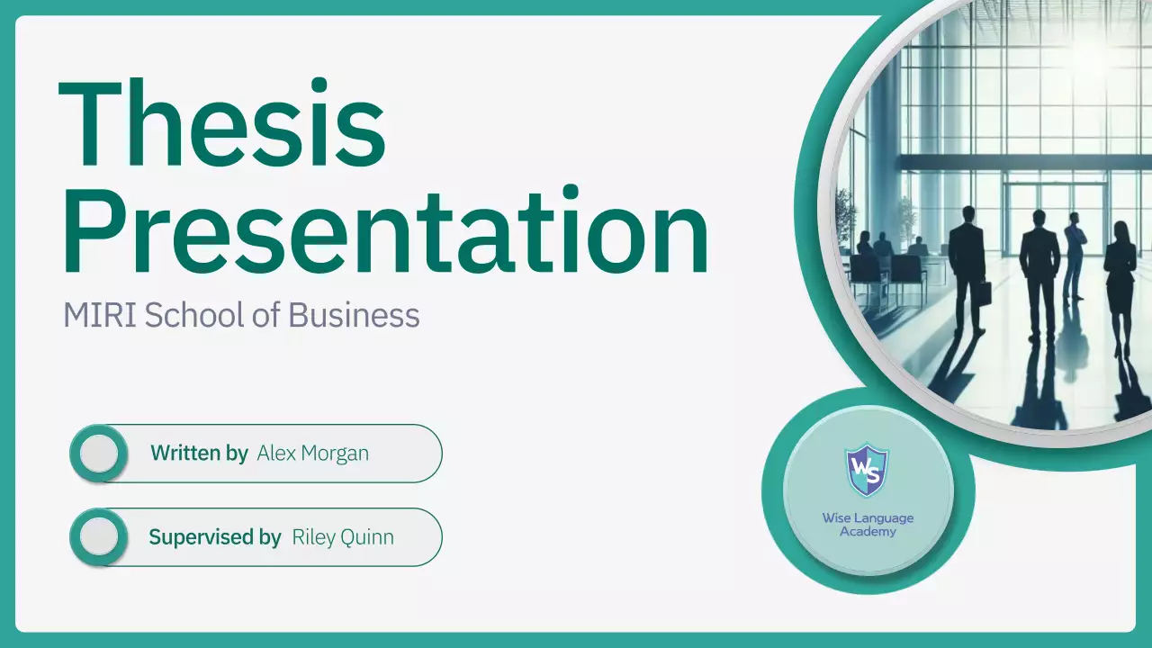 Teal Professional Thesis Presentation