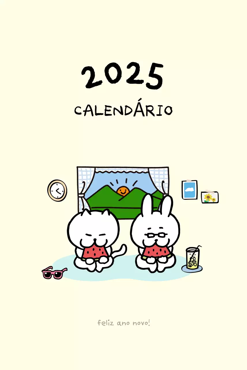 Calendário diário em marfim