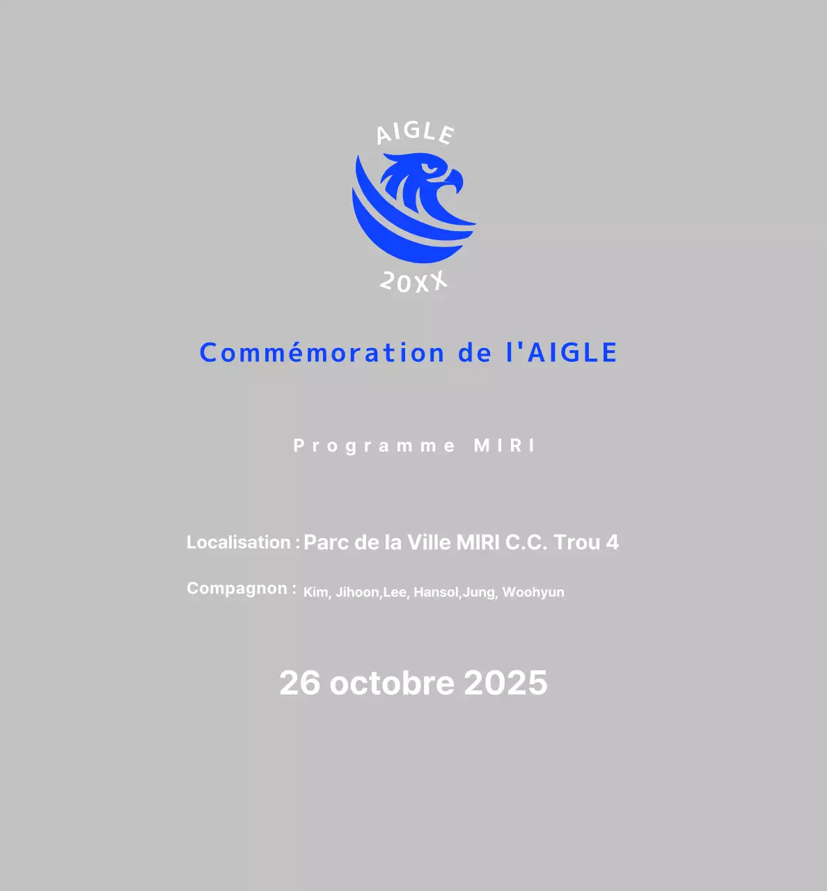 Commémoratif Blue Basic Golf