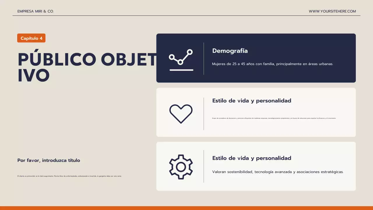 presentación de la empresa navy modern