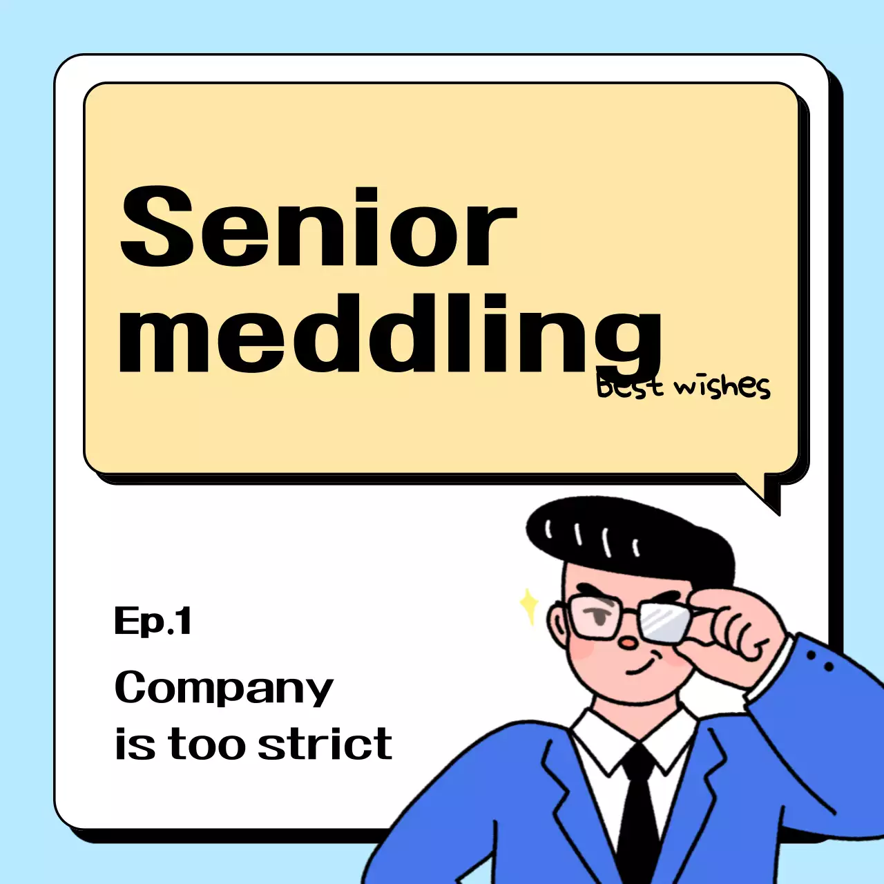 Light blue gag cartoon tweet