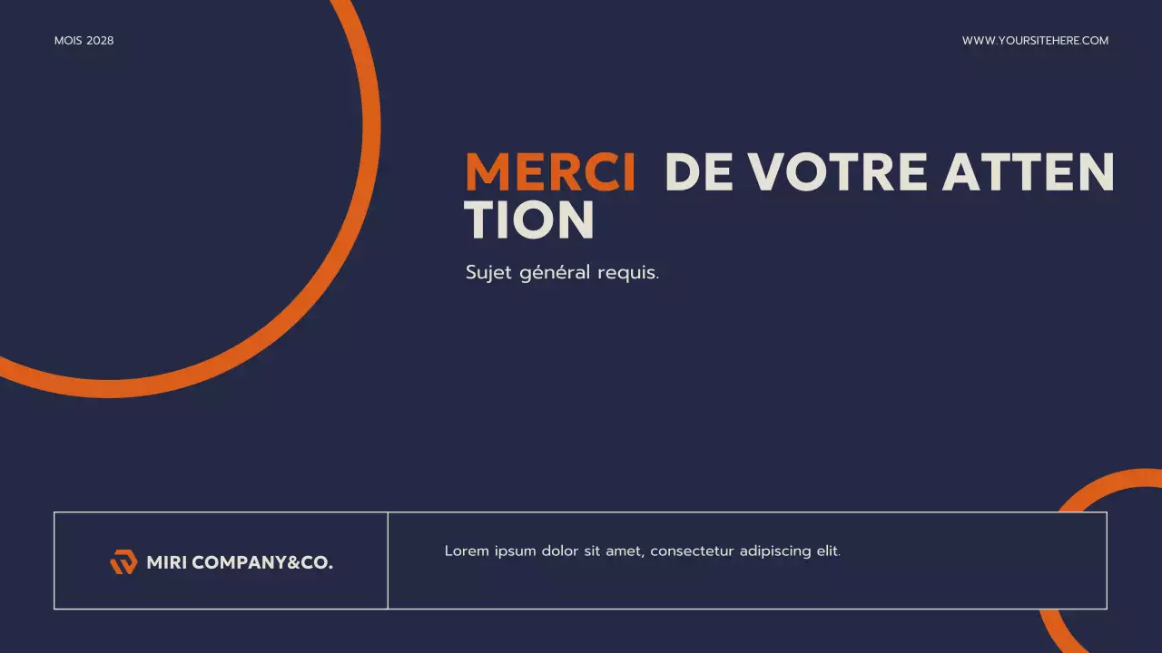 Présentation d'entreprise moderne de la marine