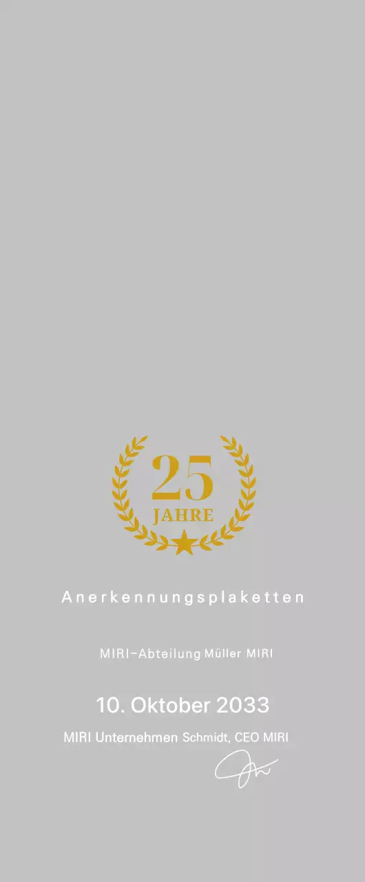 Nette Dankeschön-Plakette