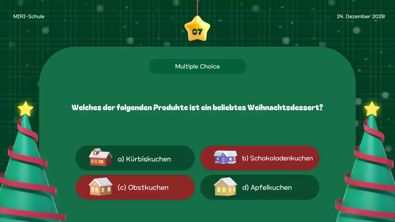 grünes Festtagsereignis