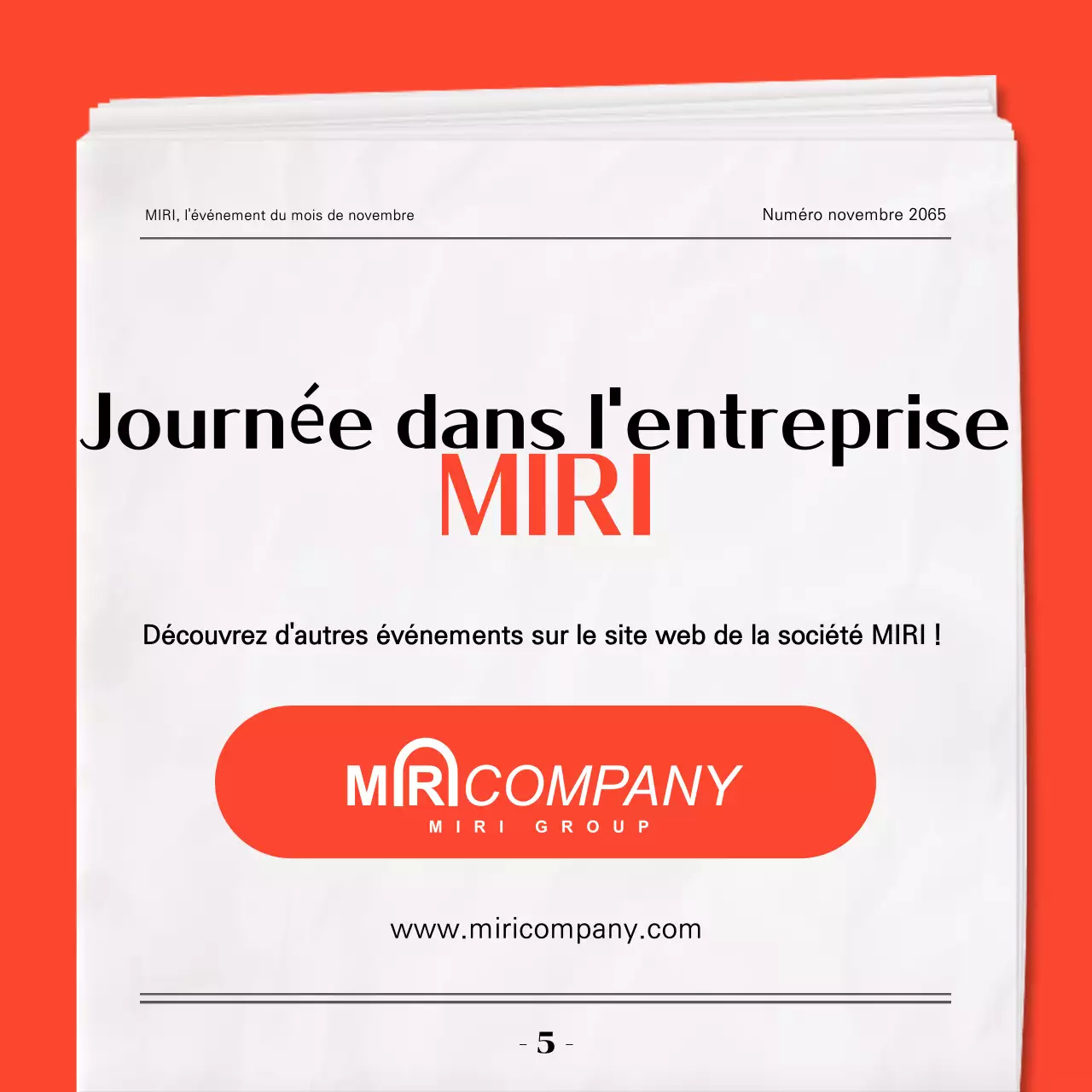 Guide de l'événement moderne rouge