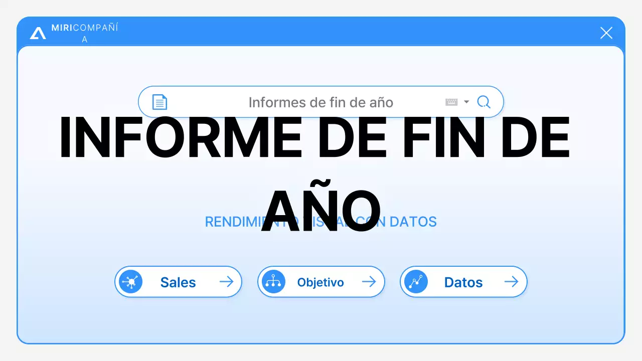 Análisis de los informes blue modern