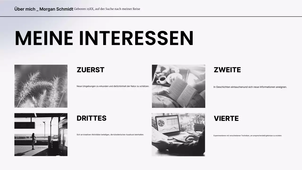 graue weiße moderne Präsentationsmappe