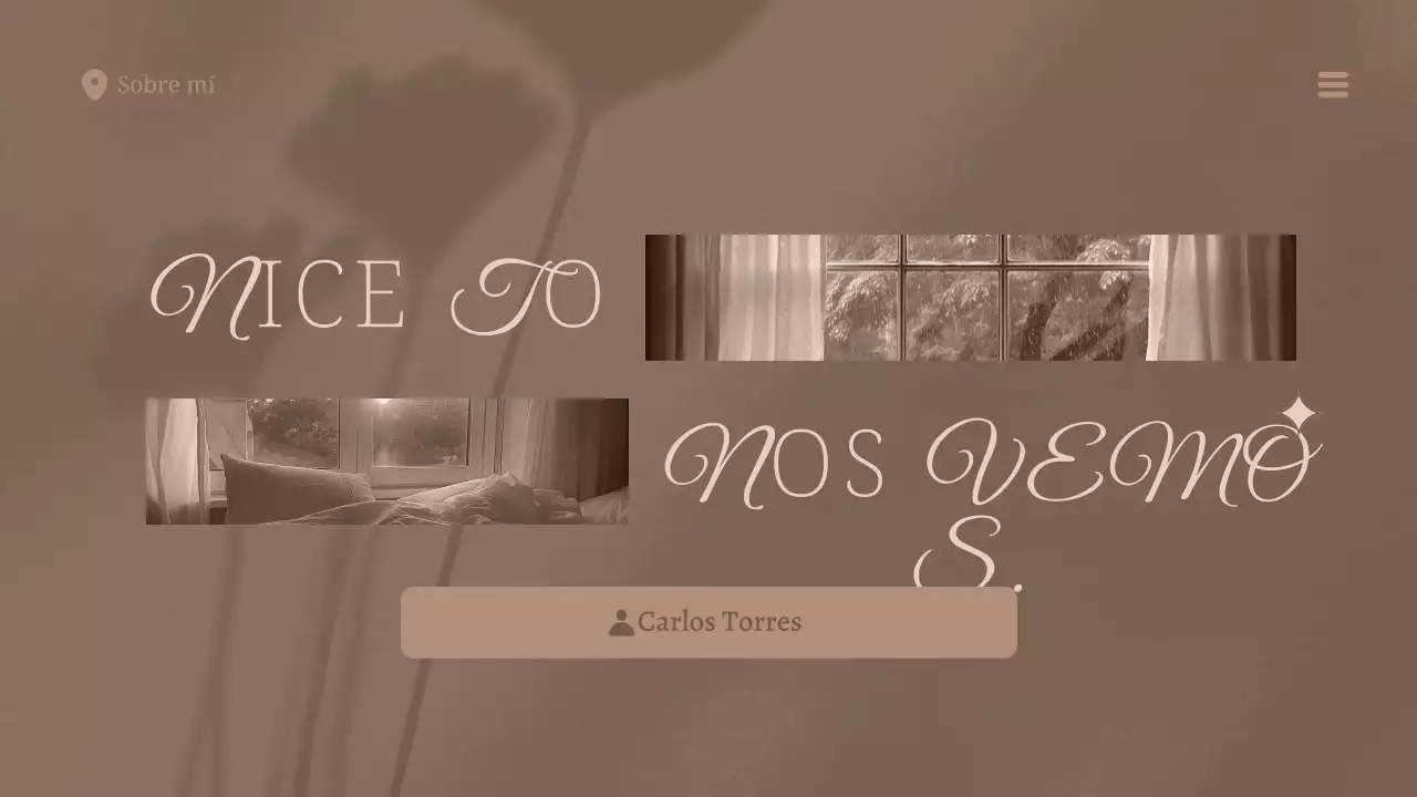 beige diseño de perfil moderno