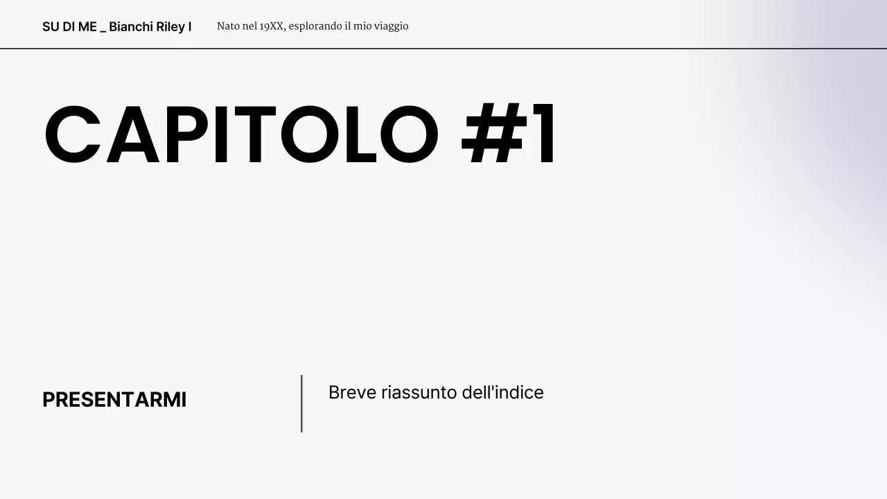 portfolio di presentazione moderno grigio bianco