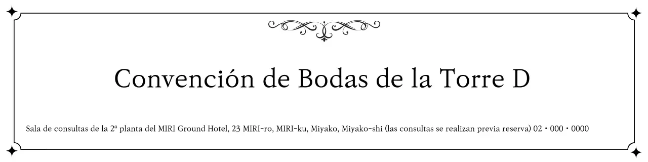 Anuncio de matrimonio clásico negro