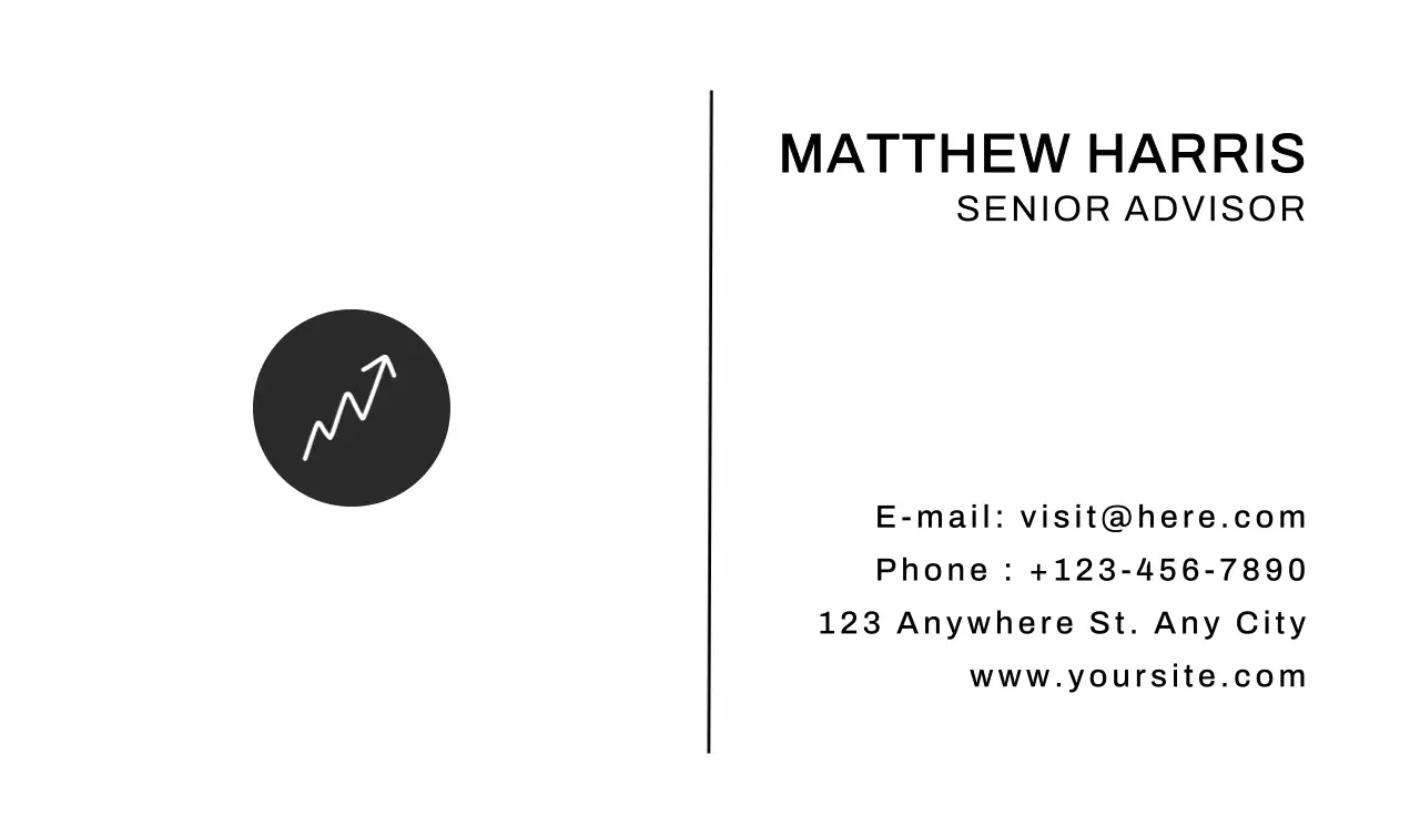 Black Minimal Business Card
