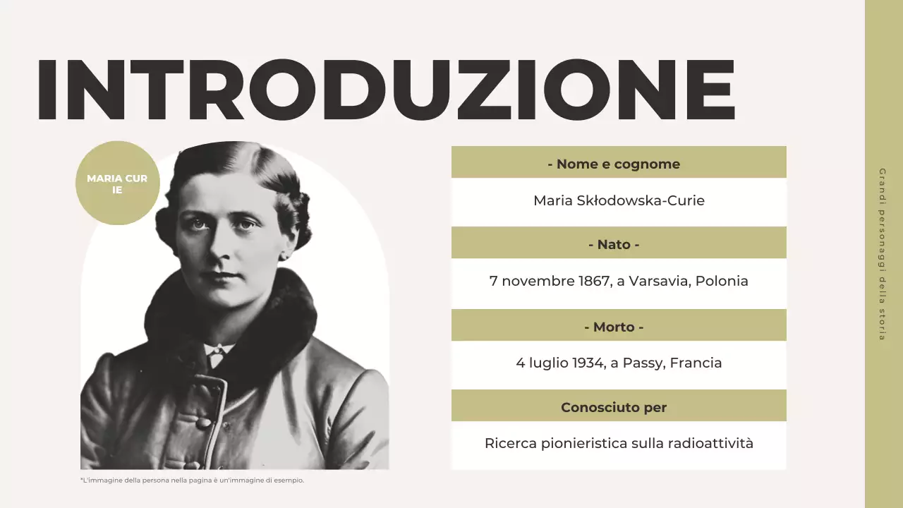 presentazione della storia classica grigia