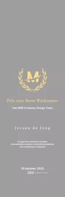 Nette plaquette met lauweren