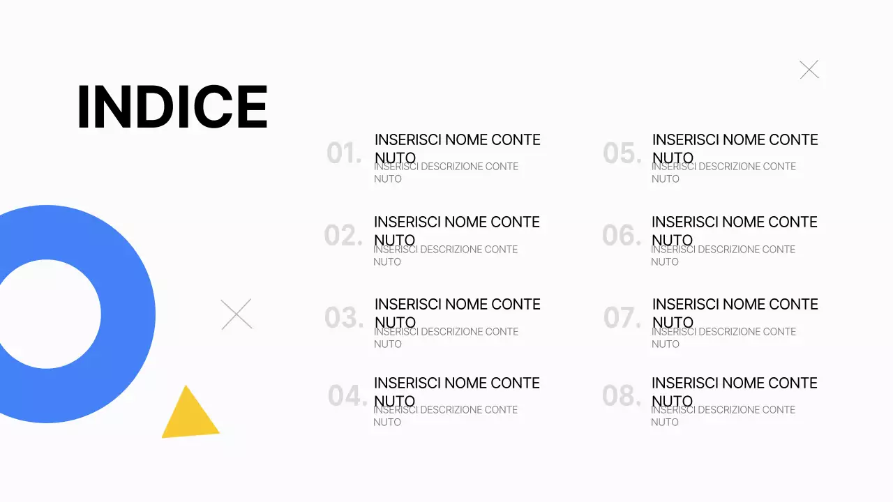 Un semplice business plan in bianco