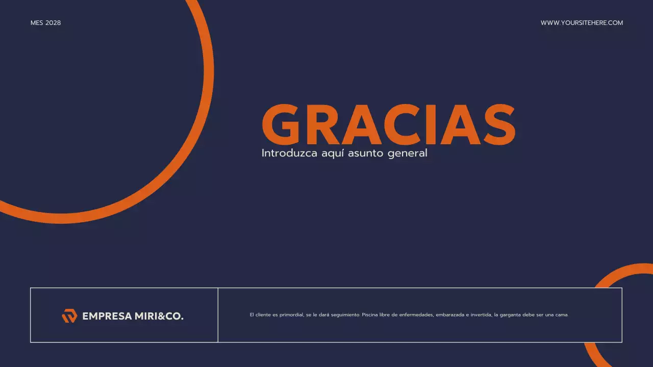 presentación de la empresa navy modern