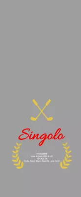 Targa da golf semplice