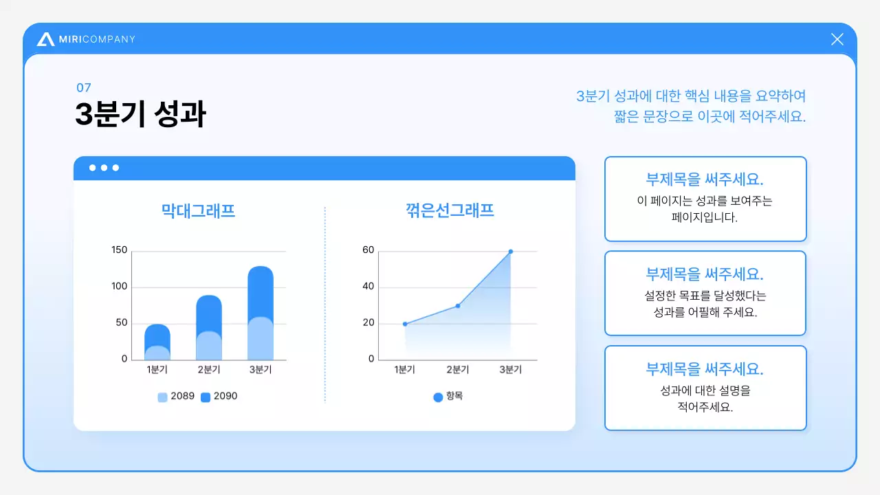파랑 모던 보고서 분석