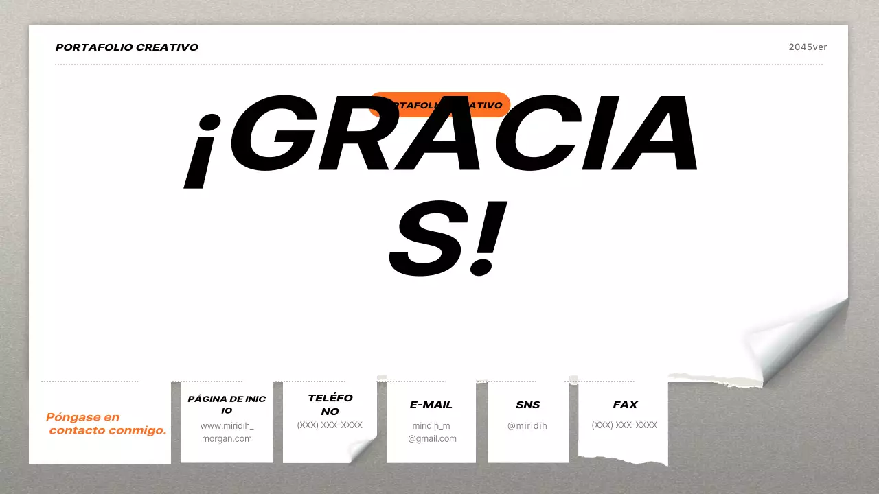 orange modern portfolio curriculum vitae