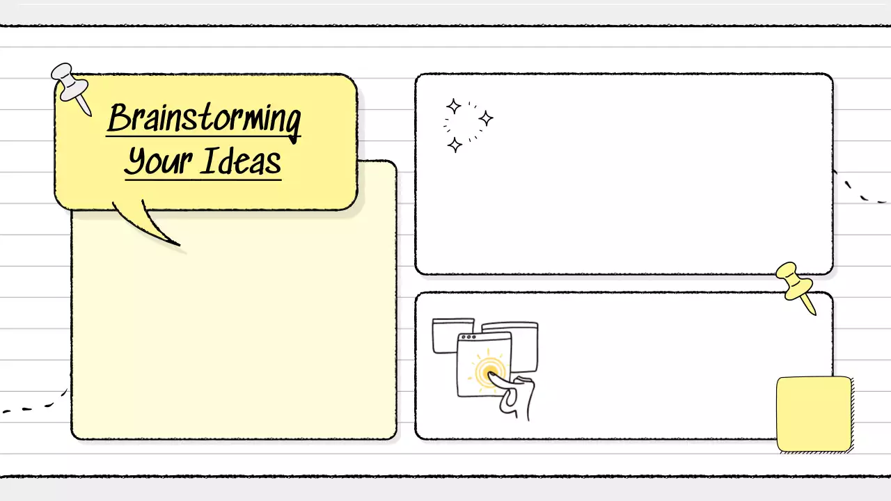 Yellow Modern Brainstorming Guide Presentation