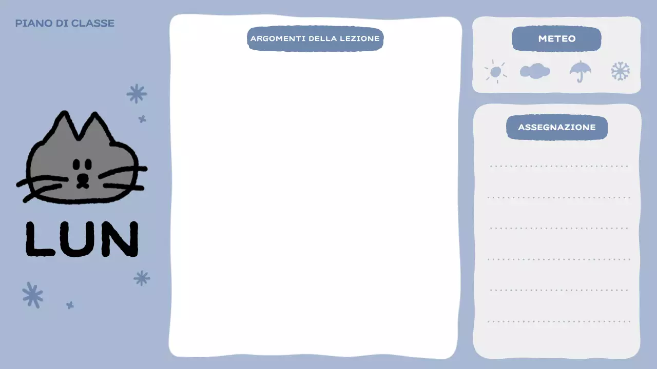 planner di classe rosa