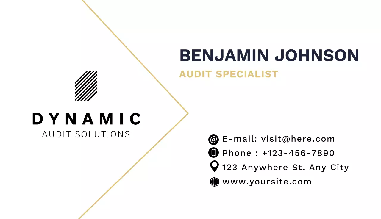 White Minimal Business Card