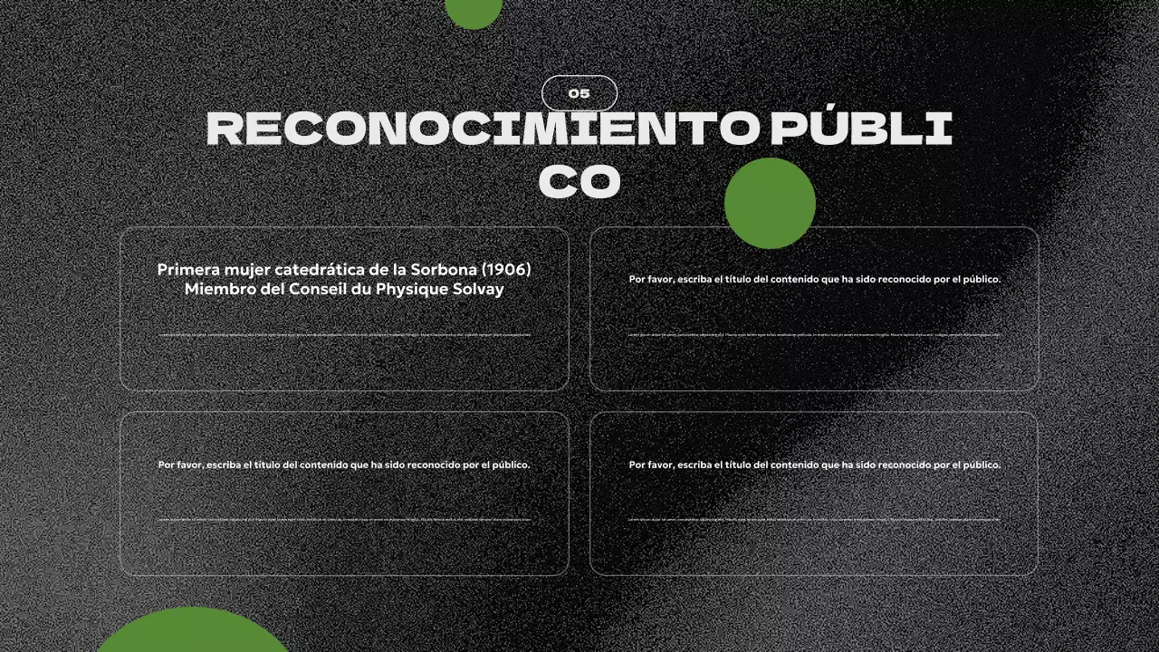 presentación de la biografía moderna de green