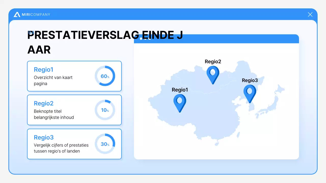 Blauwe moderne rapporten analyseren