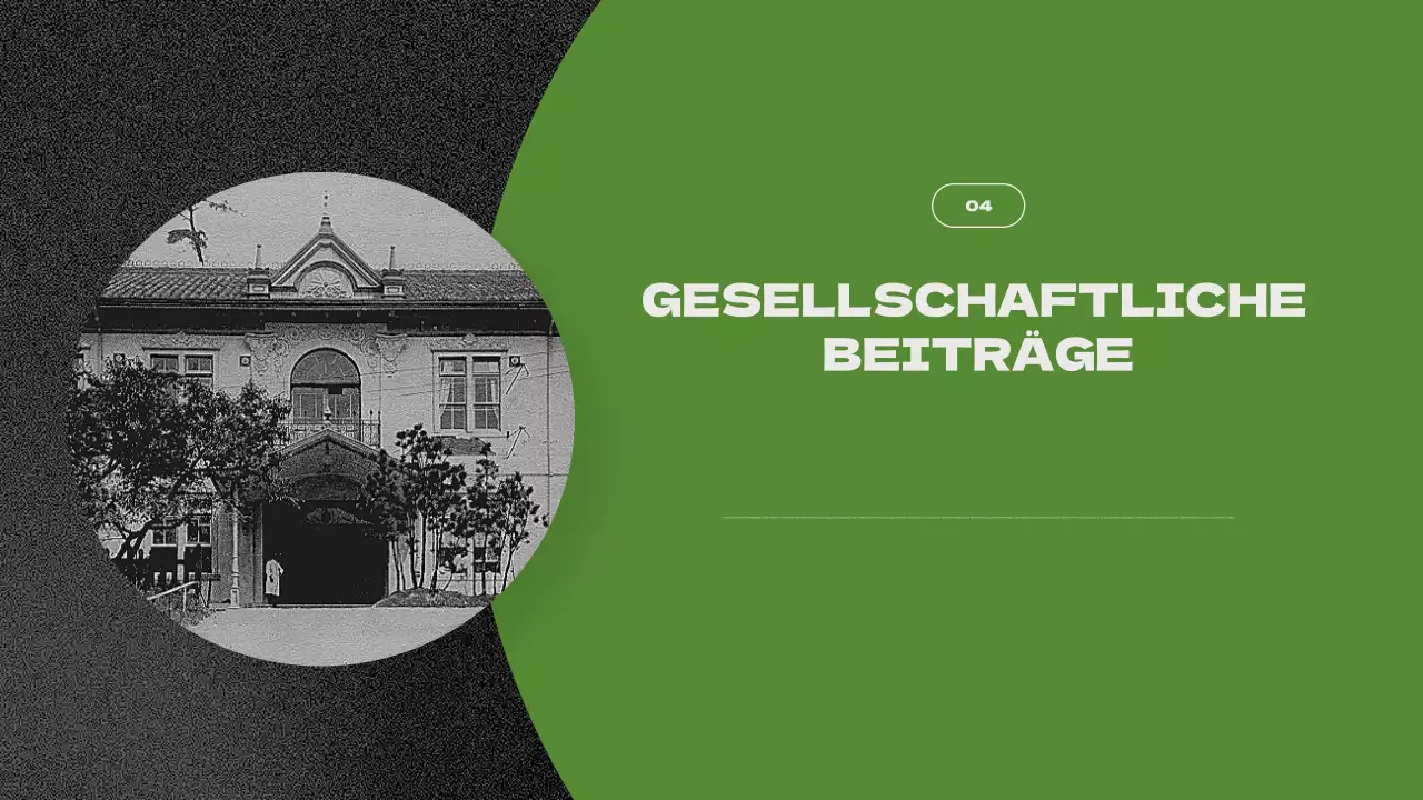 grüne moderne biographie präsentation