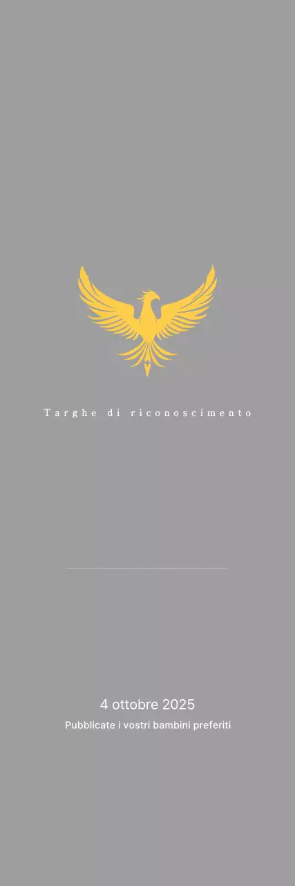 Classico trofeo da torneo di golf con decorazione a fenice colorata