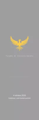 Classico trofeo da torneo di golf con decorazione a fenice colorata