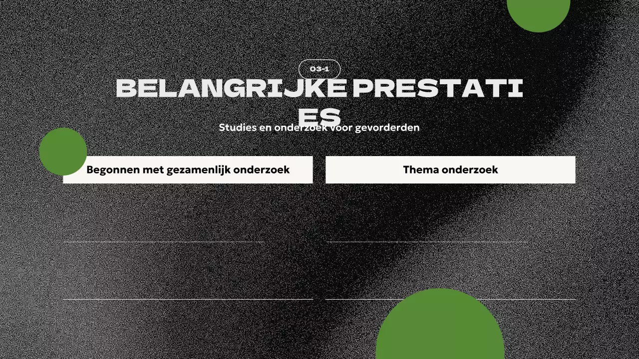 presentatie groene moderne biografie