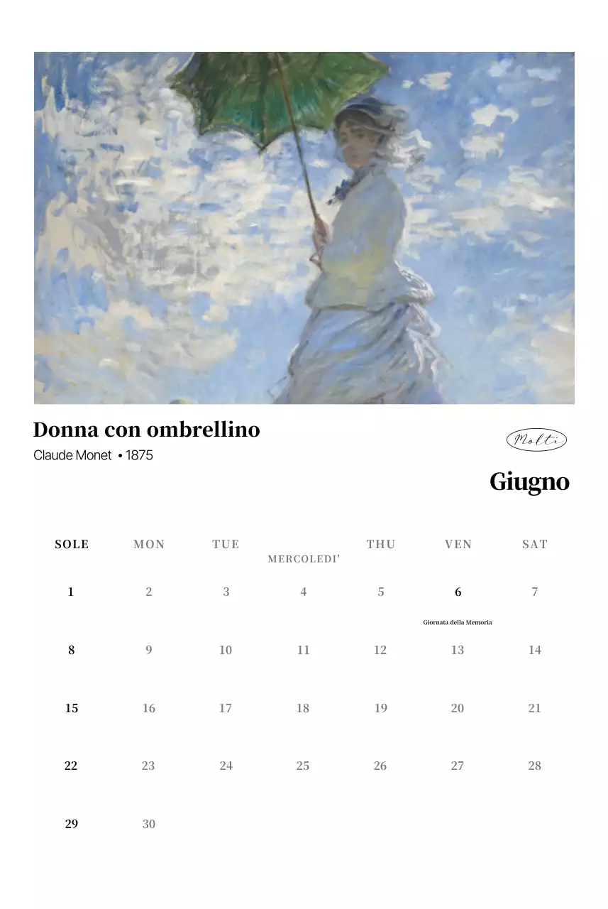 Calendario dell'arte classica