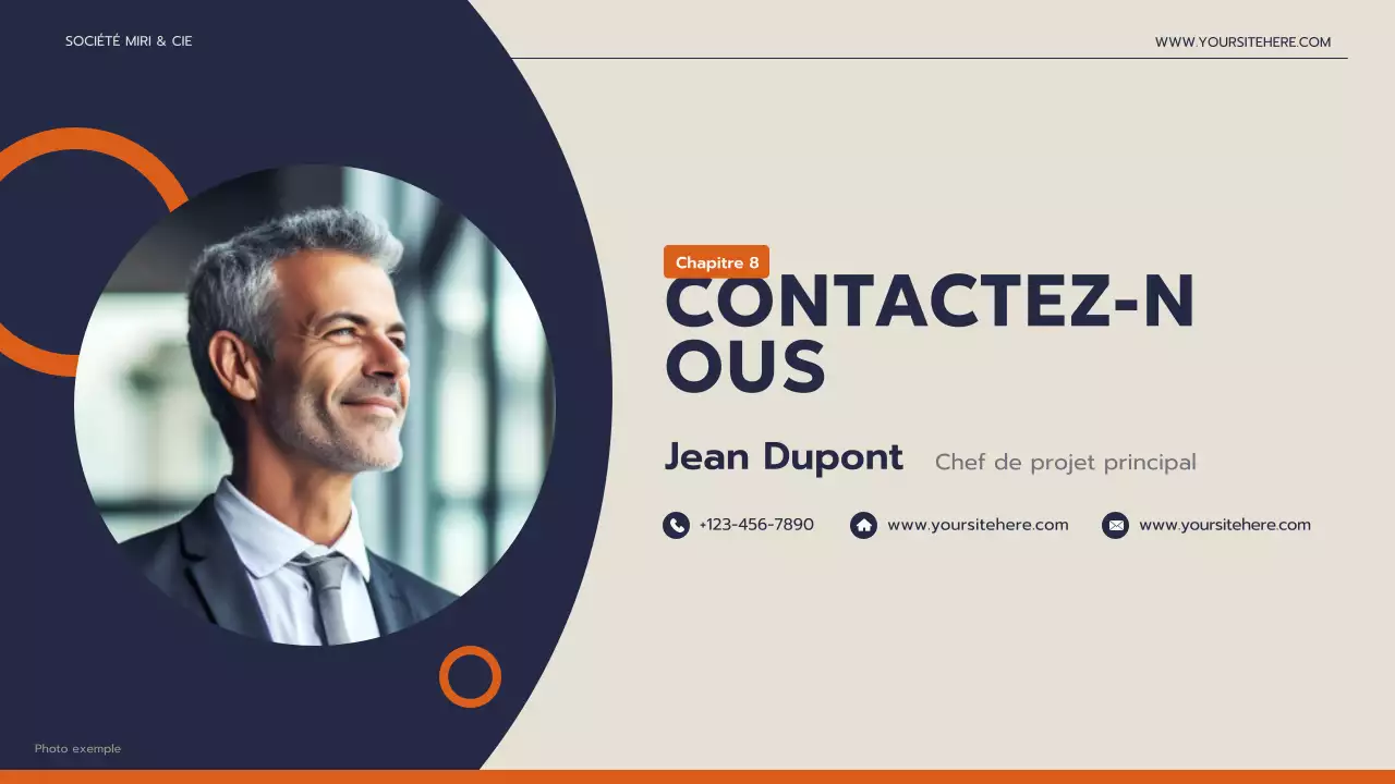 Présentation d'entreprise moderne de la marine