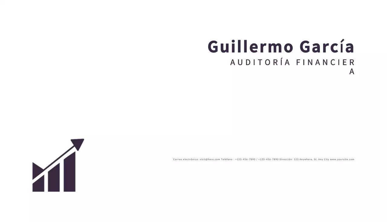 tarjeta de visita minimalista blanca