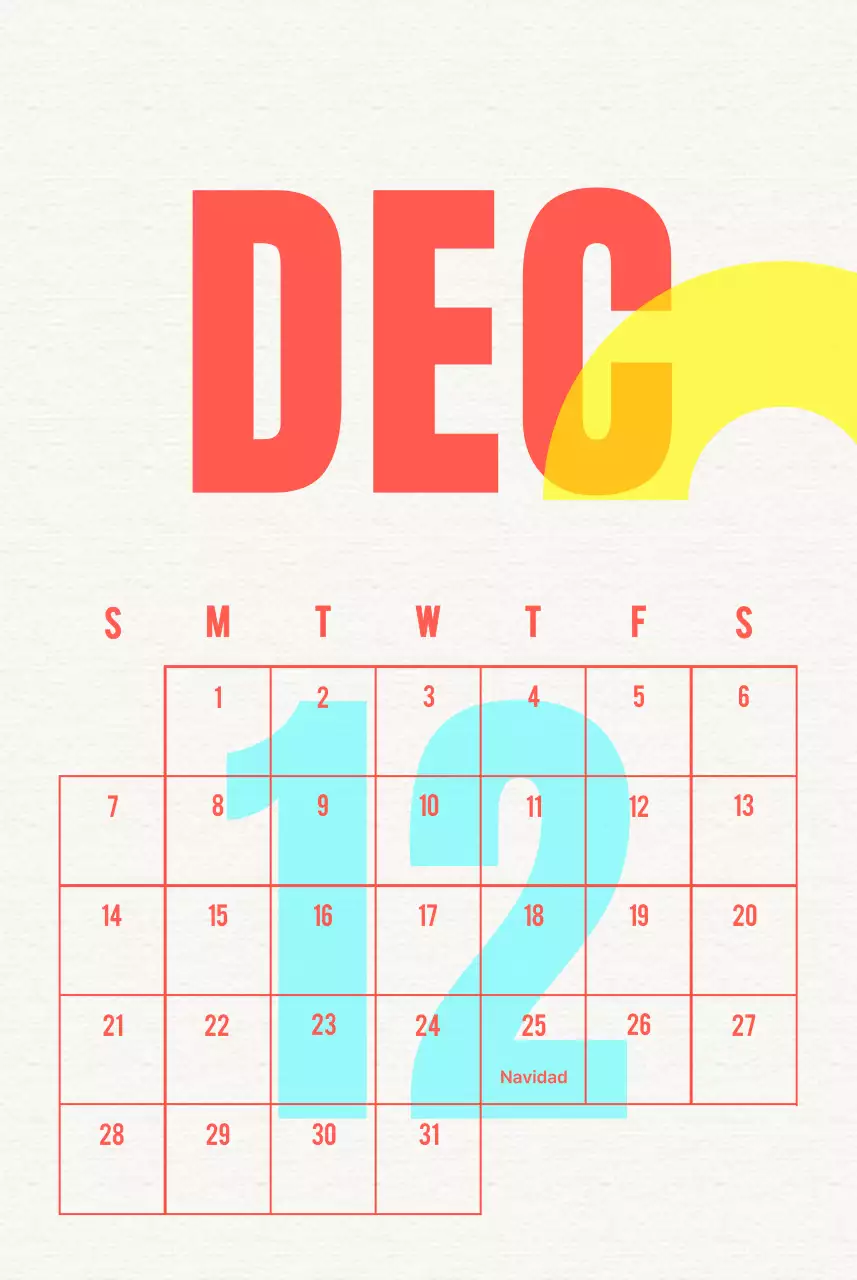 Calendario Vintage Celebrate Blue