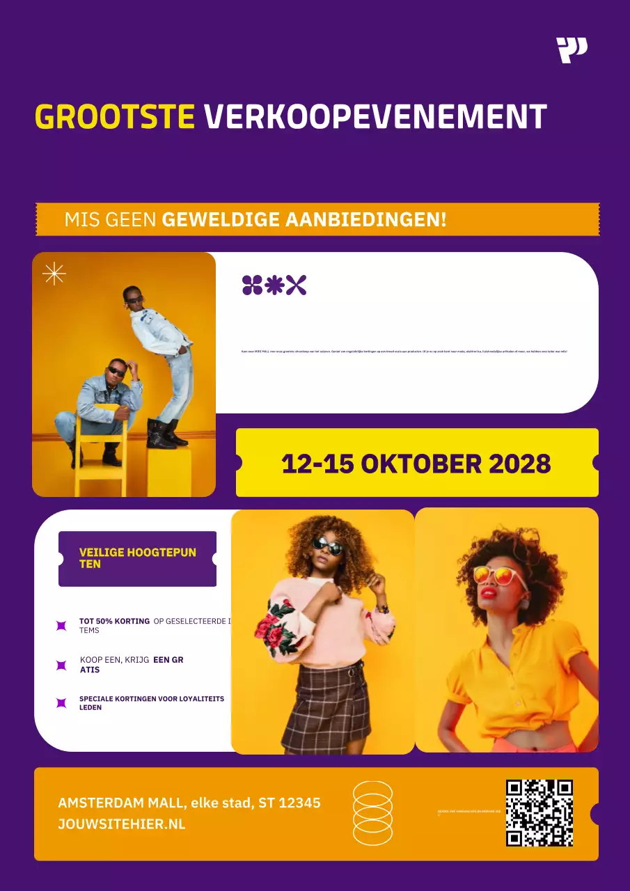 paars moderne uitverkoop promotie