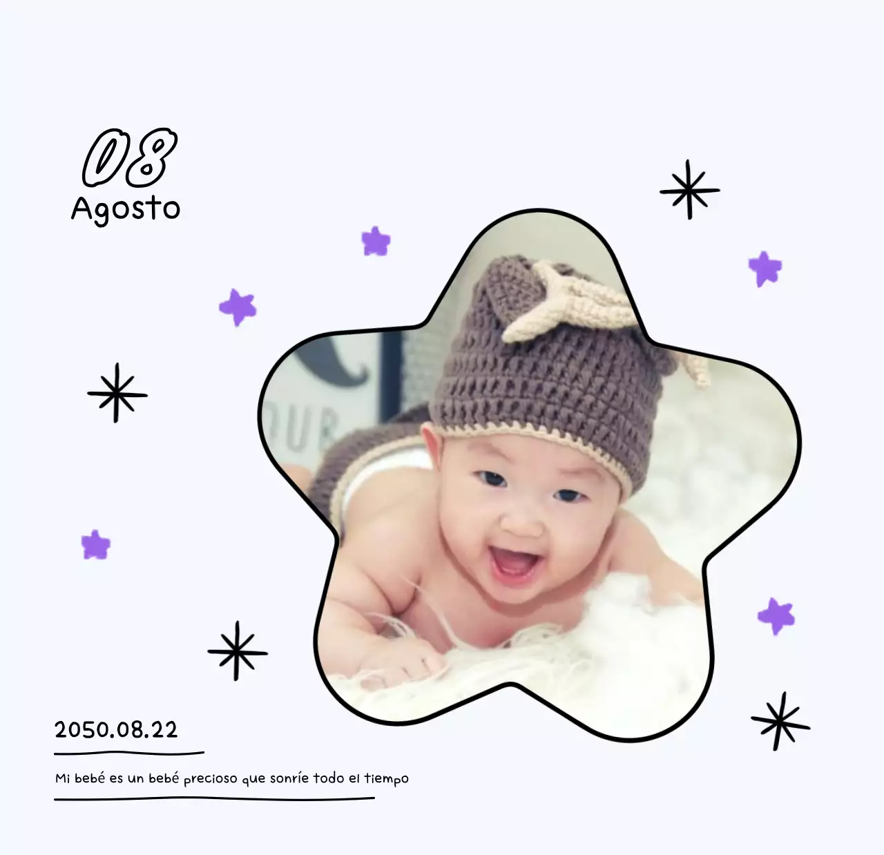 Calendario de Año Nuevo acogedor y blanco