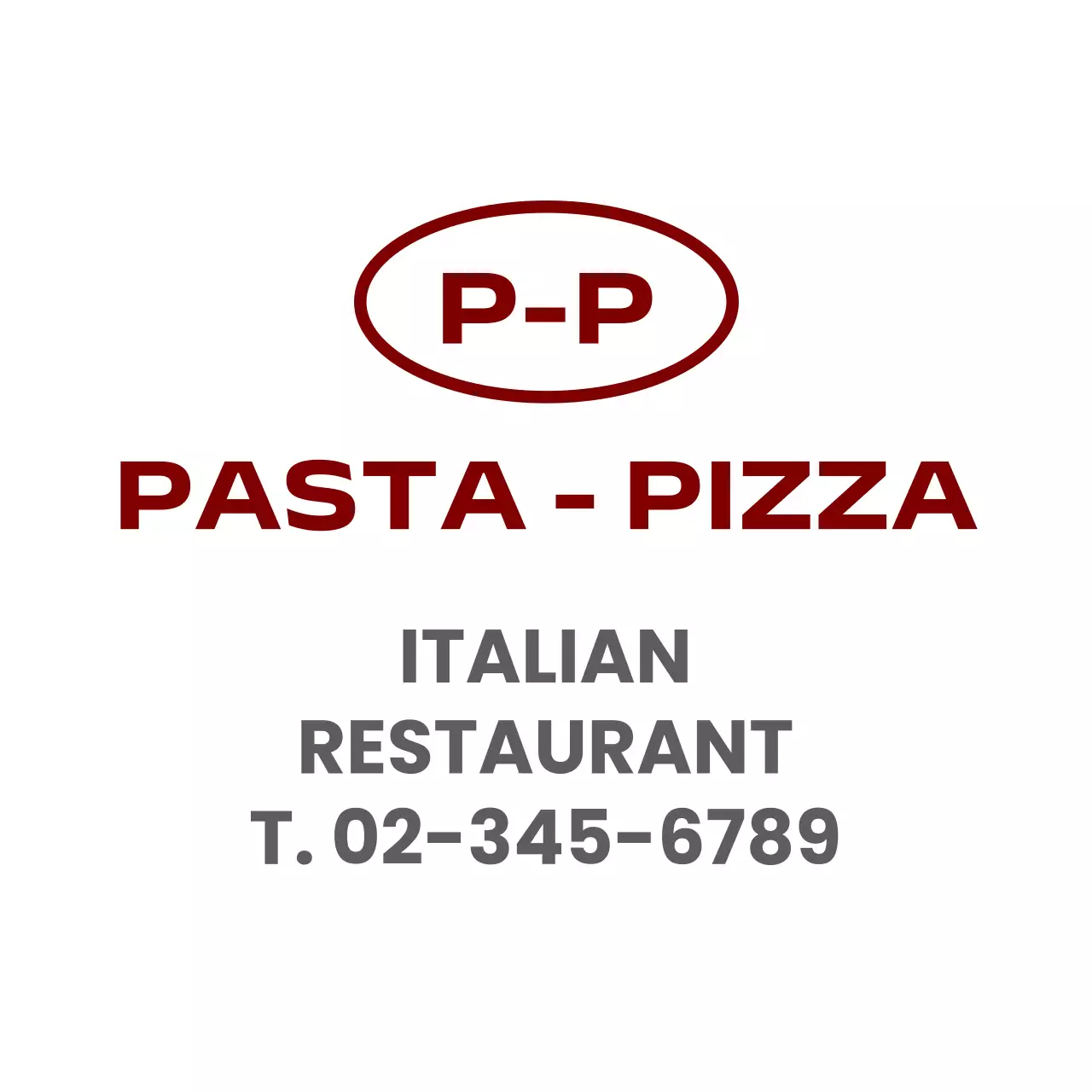 Rambu larangan parkir modern berwarna merah