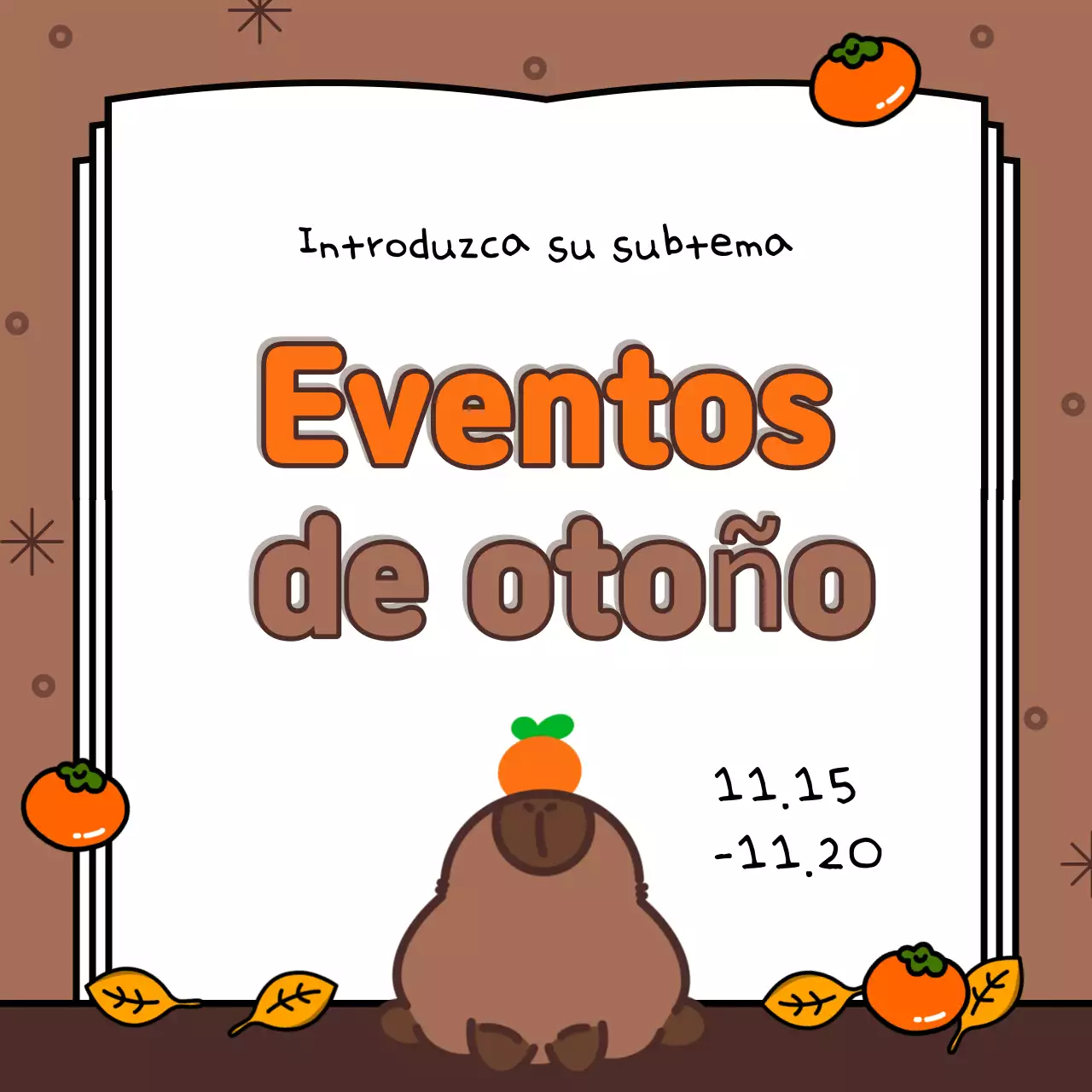 Cubierta otoñal en marrones y naranjas