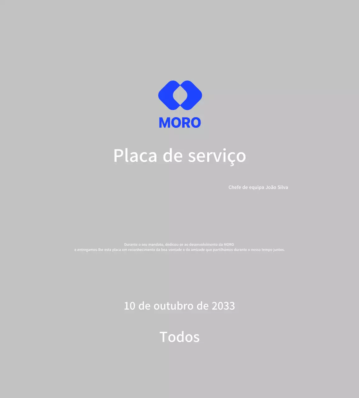 Celebrar o logótipo azul da empresa