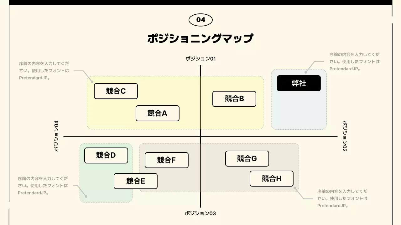 アイボリー シンプル ビジネス プレゼンテーション