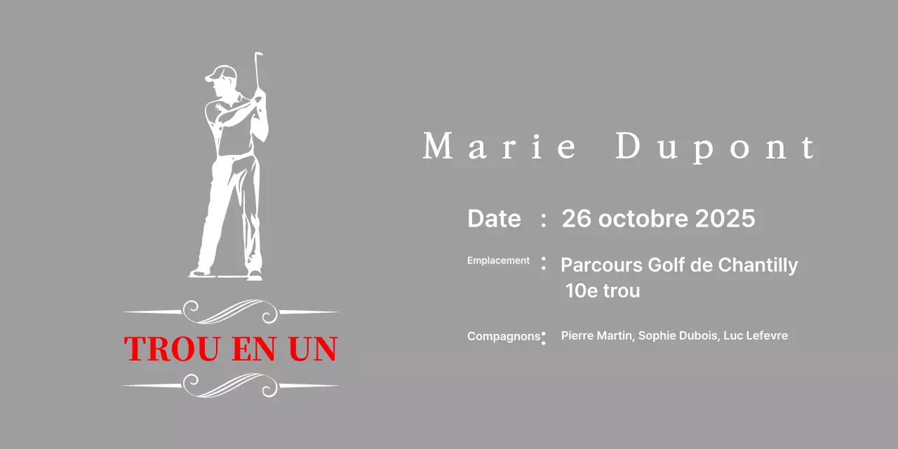 Plaque de golf classique représentant un golfeur en train de jouer au golf