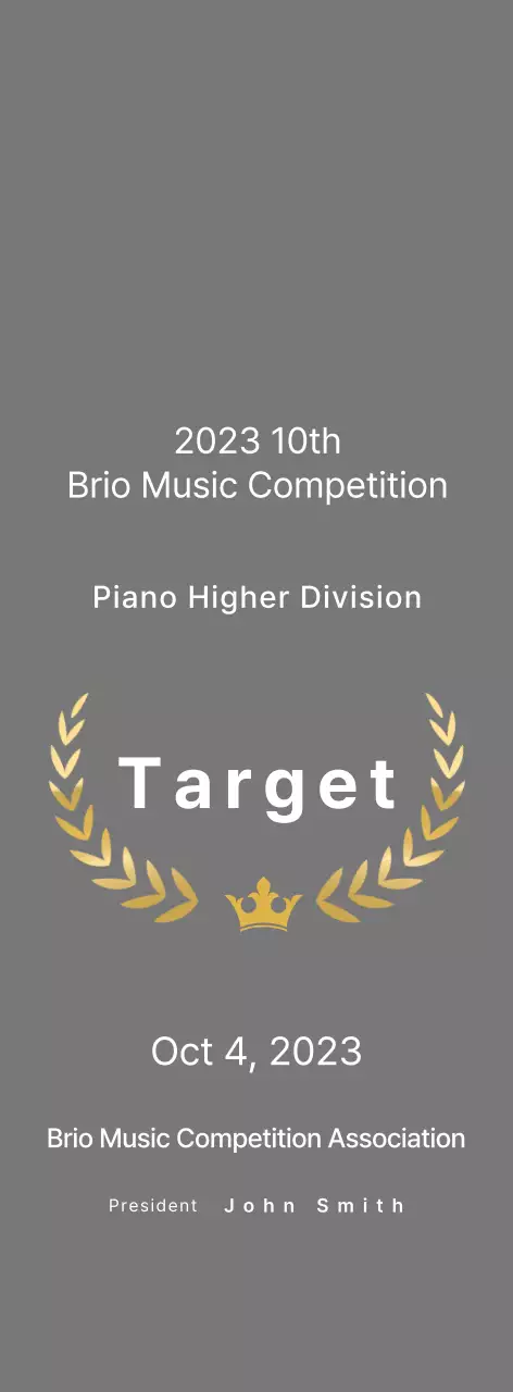 Gray Simple Music Listing